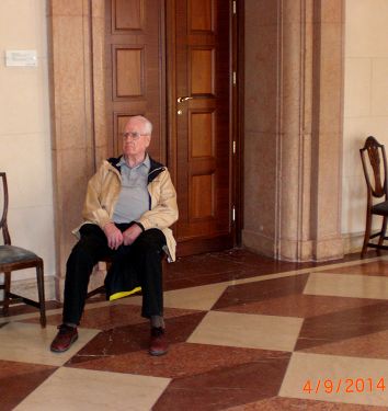 Mit 91 Jahren aeltester Teilnehmer, Kamerad H a.D Wolfgang Lumbee..JPG